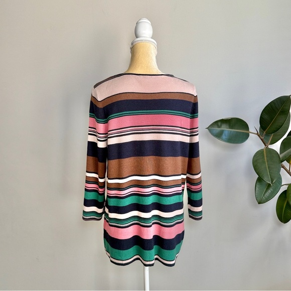 J.Jill striped 3/4 sleeve top - Picture 7 of 9